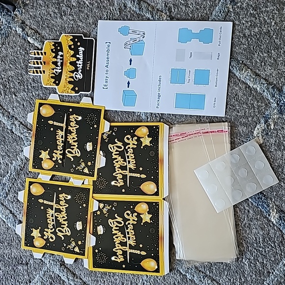 Happy Birthday Money Box for Cash Pull DIY Money Gift Box - Picture 3 of 8